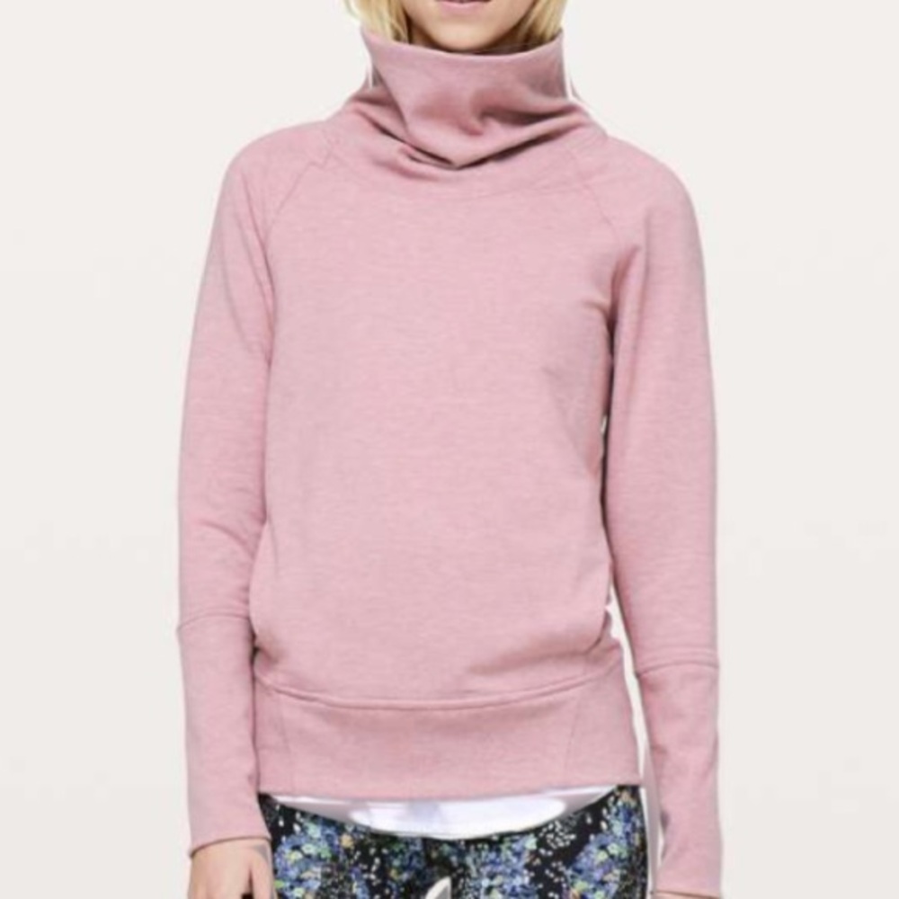 Lululemon lavender pink High Lines pullover size 4
